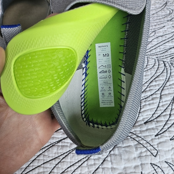 EUC LIKE NEW Rothy's The Ravello Loafer - Dusk Grey Men Size 9 - Picture 12 of 14